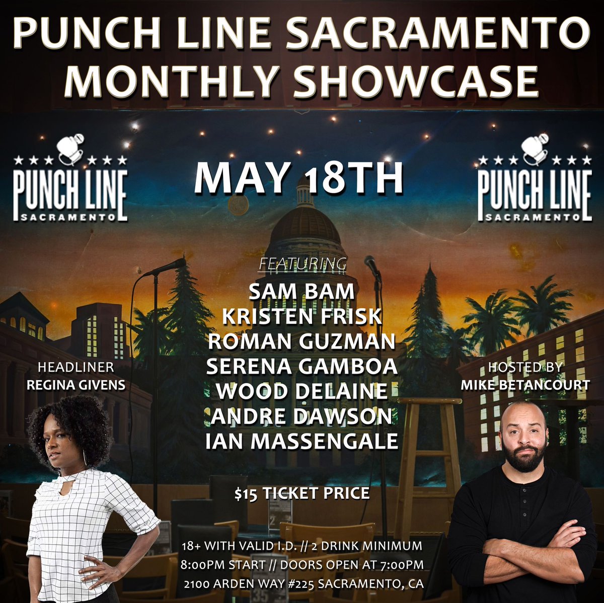 Our next Sacramento Comedy Showcase is coming up! Support local comedy and get your tickets 🎫