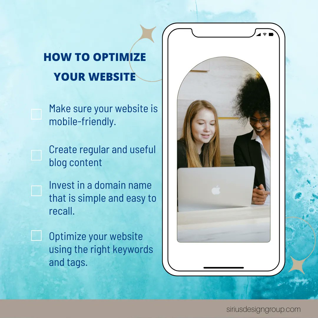 siriusdesigngrp's tweet photo. A website is your home base. It is where your potential and current clients will go. Therefore, it's essential to make your website simple, easy to use, and straight to the point.

#socialmediamarketing #digitalmarketing https://t.co/Z0nf70jJZN