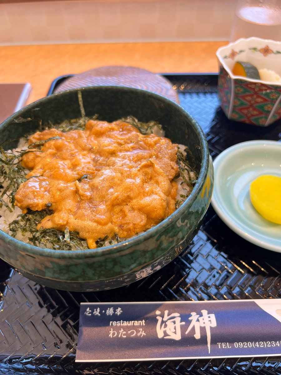 gnu_lesz's tweet photo. @watatumi_iki 
生うに丼めちゃくちゃ美味しかった🤤❤️ https://t.co/MKUNeP51JP