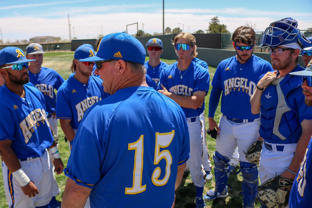 Let’s hang out at Foster Field this weekend! <a href="/RamsASUbaseball/">Angelo State Rams Baseball</a> will battle STMU in the 1st Round of the <a href="/LoneStarConf/">Lone Star Conference</a> Tourney! We need a sea of BLUE &amp; GOLD in the stands! 

Game 1 is Friday at 6:30 PM &amp; Game 2 is Sat. at 4PM. <a href="/AngeloState/">Angelo State</a> students get in free with ID! #angelostate
