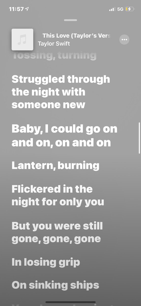swiftpov's tweet photo. SHE CHANGED THE LYRICSSSS FROM AND TO BABY?? #ThisLoveTaylorVersion https://t.co/aQXC5xOrMS