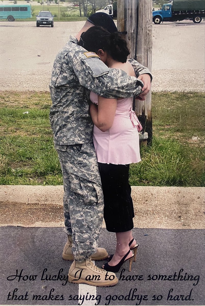 SgtHoov's tweet photo. Sneak peek into my irl world. Here’s my wife (gf at the time) and I trying to enjoy one of few moments we had between basic training and AIT. Early 2007. We got married just weeks later right after AIT. We are now expecting our third little girl. They’re my reason for everything. https://t.co/CNeSaYqewC