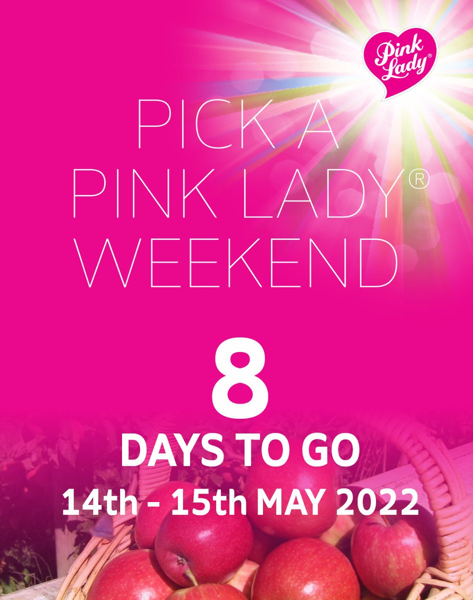SAaplnpear's tweet photo. 8 Days until Pick a Pink Lady weekend.  

Make sure you save the 14th - 15th May 2022 weekend for an adventure for you and your family in the Adelaide Hills.

Further Details - https://t.co/j1dxWmsv3N https://t.co/cWs8lP1iB3
