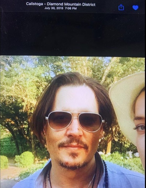 SuperDopeJax's tweet photo. Unseen Photo: Johnny Depp with multiple scratches on his nose and chin during his honeymoon in 2015. https://t.co/8Is8ShMvce