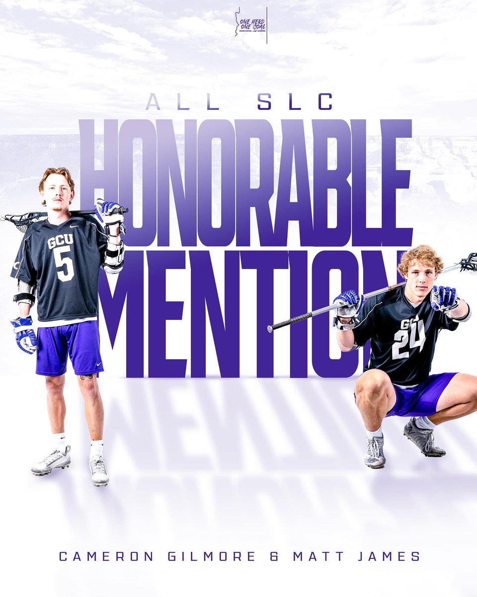 GCUlacrosse's tweet photo. All-SLC Honorable Mentions ππ€
#OneHerdOneGoal // #GCUBuilt https://t.co/gSE2J0EPdS