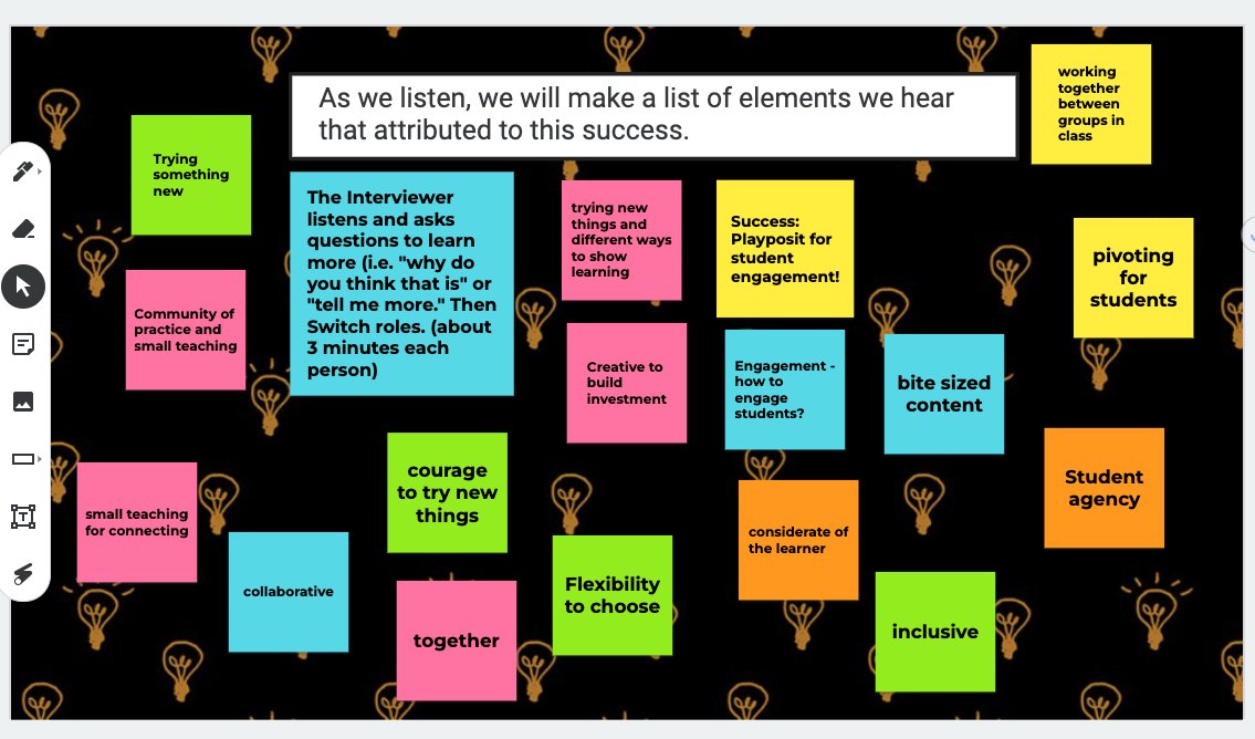 MAlstot's tweet photo. @Bali_Maha @oneheglobal I needed an activity to make a video meeting with colleagues interactive and fun. Thanks to @UnboundEq's Appreciative Interviews (https://t.co/3Se79GQR96) I was able to get something together in 10 minutes and we had a great meeting. Thank you! ⤵️ Jamboard https://t.co/jRJ77MUvDZ