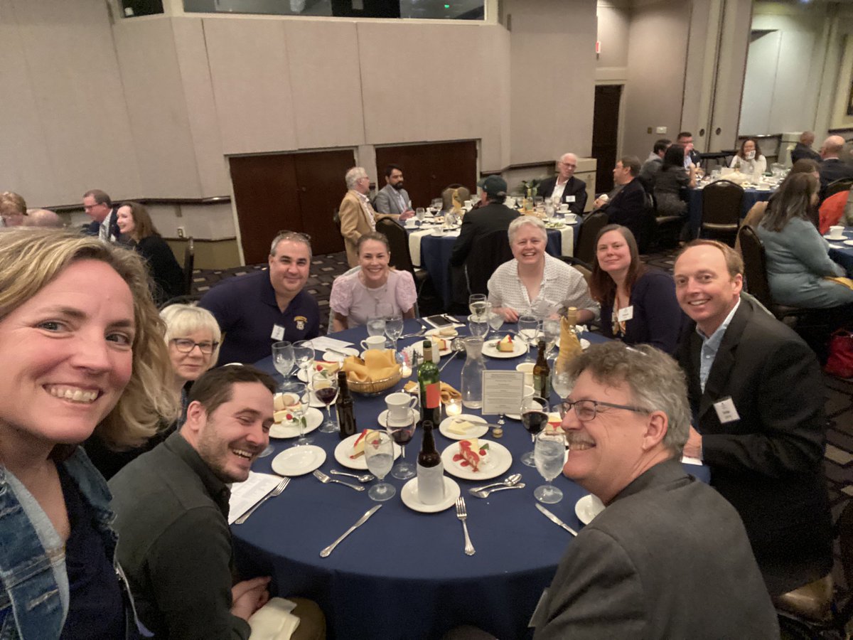 MUDeanFeldner's tweet photo. A night out at the Pere Marquette dinner with ⁦@MUCollegeofComm⁩ faculty https://t.co/EkWtJ5zF0r