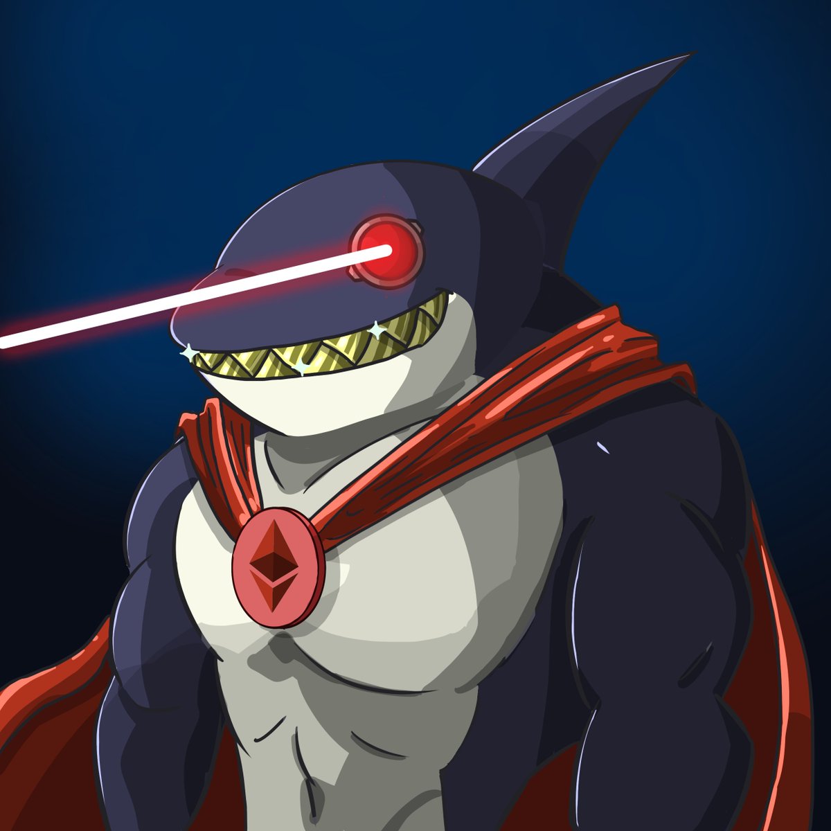 It looks like <a href="/justinsuntron/">H.E. Justin Sun 👨‍🚀 🌞</a> is a DeFi Whale, or at least making a bid for it.

If fact he's DeFi Whale #469 🐋 Gold teeth, lazer eyes and red superhero cape. Fitting.

Welcome to the SQUAD, Justin!

#DeFiWhale469

opensea.io/assets/0x6ec47…