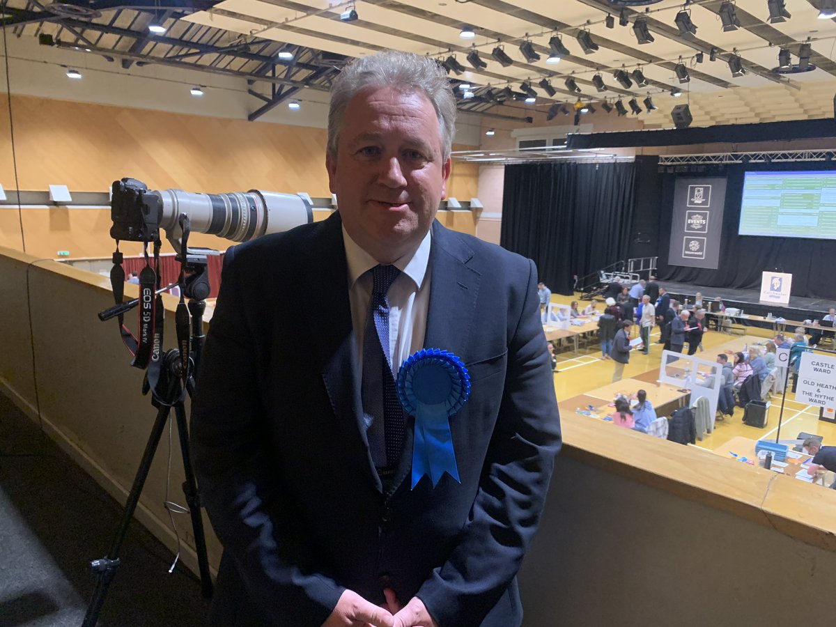 BBCEssex's tweet photo. BREAKING: Conservative Leader of Colchester Council loses his seat to the Lib Dems #LocalElections https://t.co/wXIDlCPikw