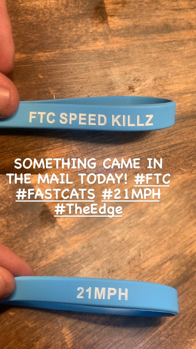 Coach_Grezenko's tweet photo. Something came in the mail today!#FTC #FastCats #21mph #TheEdge https://t.co/CMgXtUGyHe