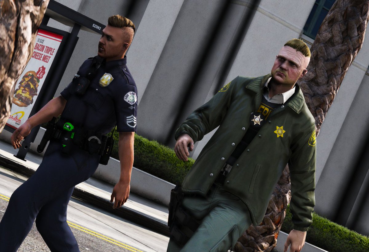 LSSD_DB's tweet photo. Deux services, une passion et un objectif ! 

La coopération entre le Los Santos Police Department et le Los Santos County Sheriff's Department permet de remplir au mieux toutes les missions données aux forces de l'ordre de notre île !

#ATraditionOfService 🇺🇸 https://t.co/4vIoA3FOih