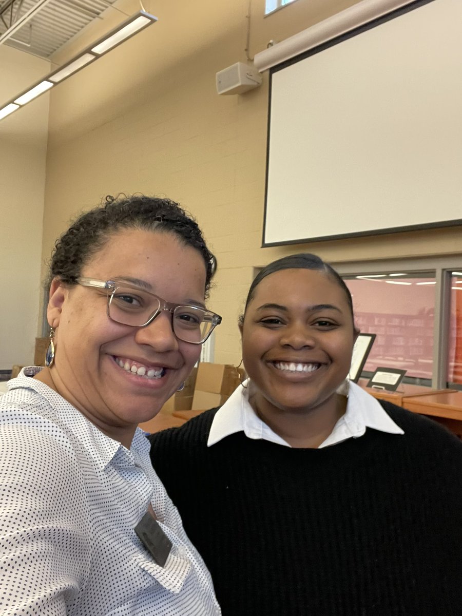 MrsAGalbreath's tweet photo. Great signing ceremony @MurielBattleHS today! Congrats to Huntar and Aniya! We are proud of all our #COMOEd Scholars! #CPSBest https://t.co/p03AMXrPMz