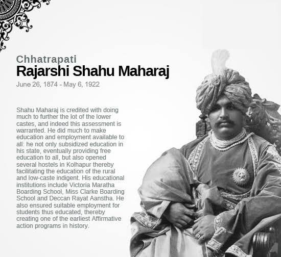 Jeet_Speaks_'s tweet photo. Sat Sat salutations to such a great human being Lokraja Rajshree Chhatrapati Shahuji Maharaj.
🌺💐💐
"Giving a new life of self-respect to the Bahujan Samaj."
#ShahuMaharaj https://t.co/qJlUCSHo5q