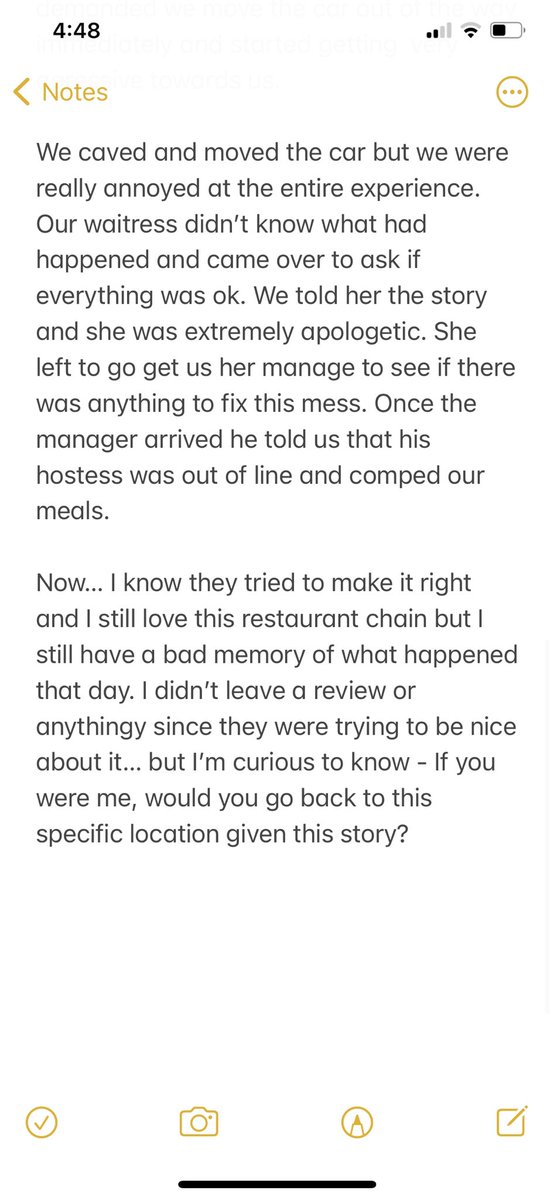 sammerding's tweet photo. I was thinking about a past experience and wanted to get your opinions on what you’d do if you were me…

#storytime #story #badexperience https://t.co/KSvdKWNwq4