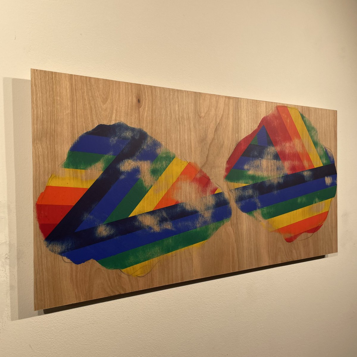 LileHQ's tweet photo. These Two Pregnant Taoist Clouds (Panel 1), 12” x 24” x 3/8”, Mixed Media on Birch, 2022.

#visualart #contemporaryart #conceptualart #gallery #studio #beindypendent #indyart https://t.co/xp78EhLlrV