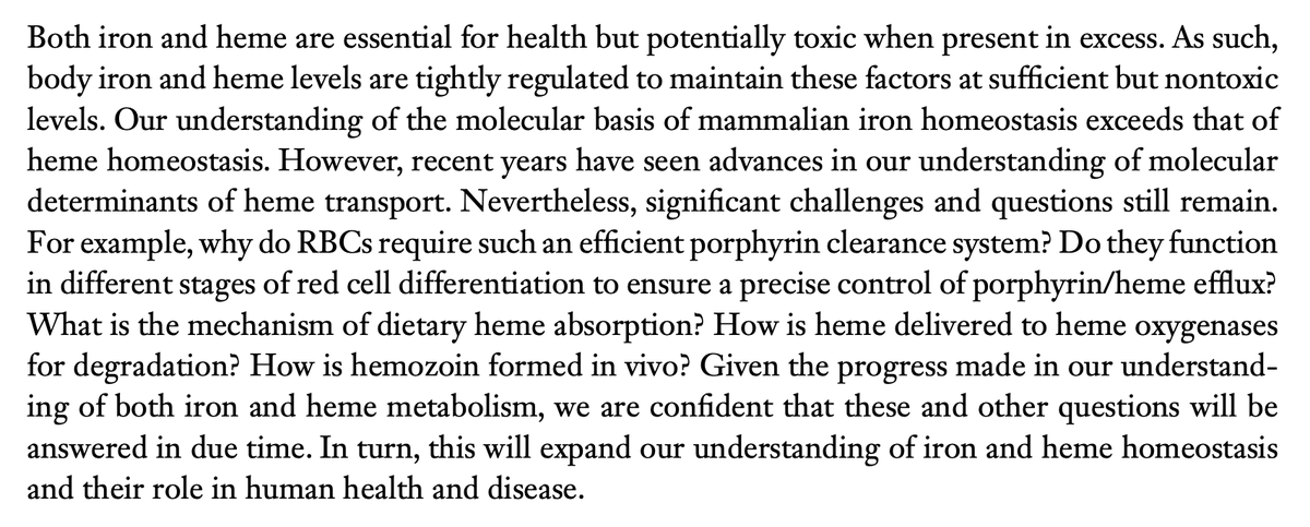 DuttSohini's tweet photo. Our review discusses the molecular and physiological aspects of iron and heme metabolism, with a specific focus on regulation of systemic heme homeostasis. https://t.co/lGukycK3nx