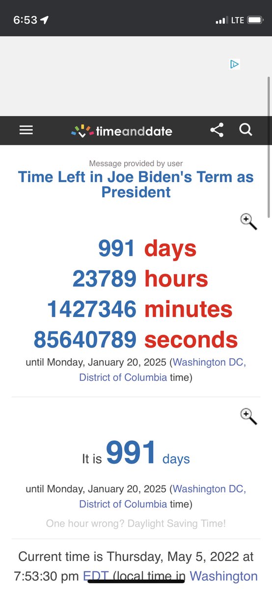 kylekleypas's tweet photo. @dbongino Only 991 days left🙃 https://t.co/8eTMIrornP