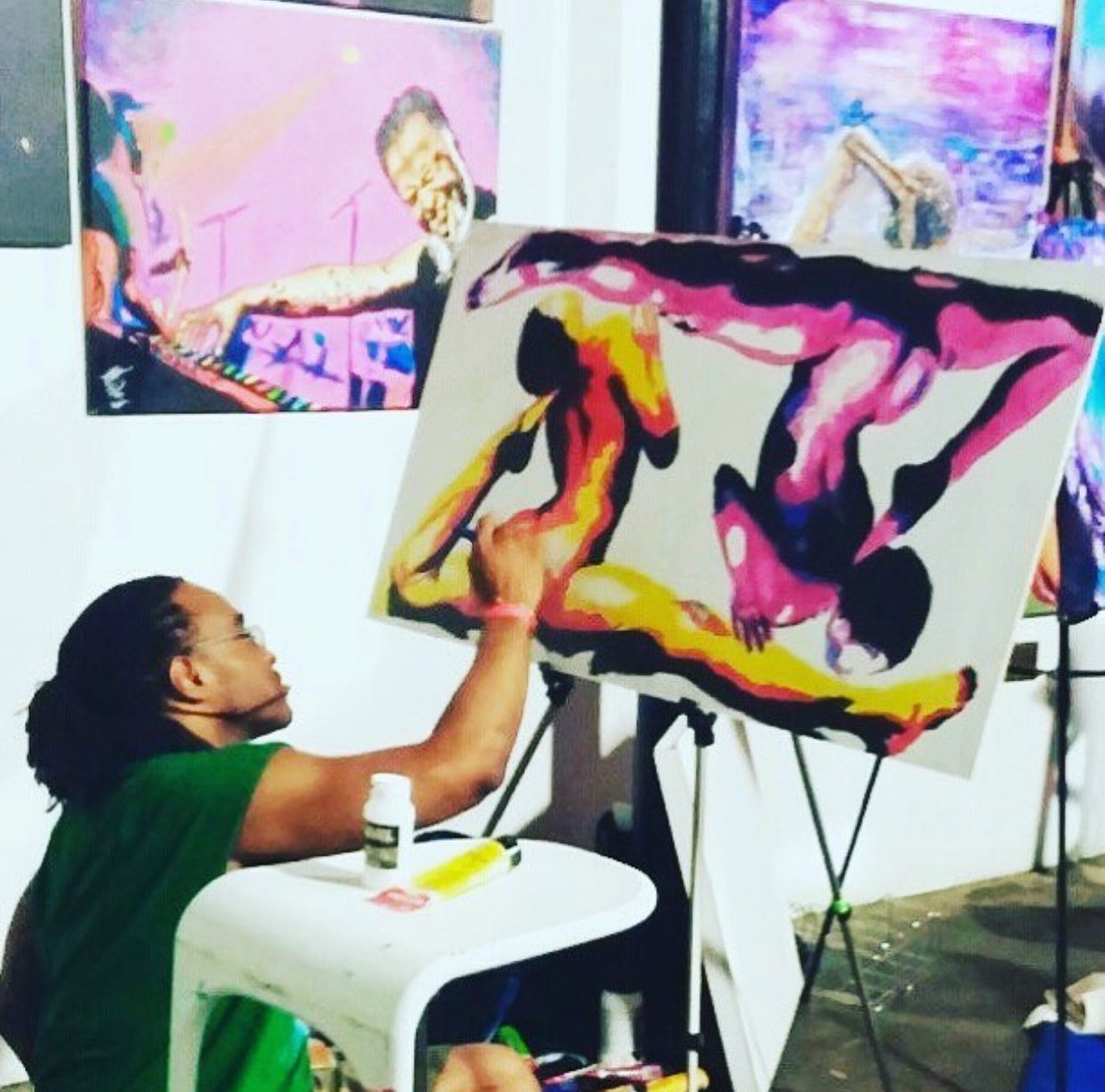 InvertTheWorld's tweet photo. #TBT. Prorgressions and evolutions w/ @thereneewatkins #art #yoga #yogaart #inverttheworld https://t.co/9YsR6Lp6wM