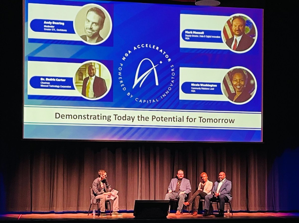 It was a great day at the NGA Accelerator Showcase in #STL, hearing about the latest in #geospatial tech and innovation. Next up for the NGA Accelerator is Cohort 3, and we can't wait to hear from them! Learn more about the program here 👉capitalinnovators.com/nga-accelerato… #NGAinSTL