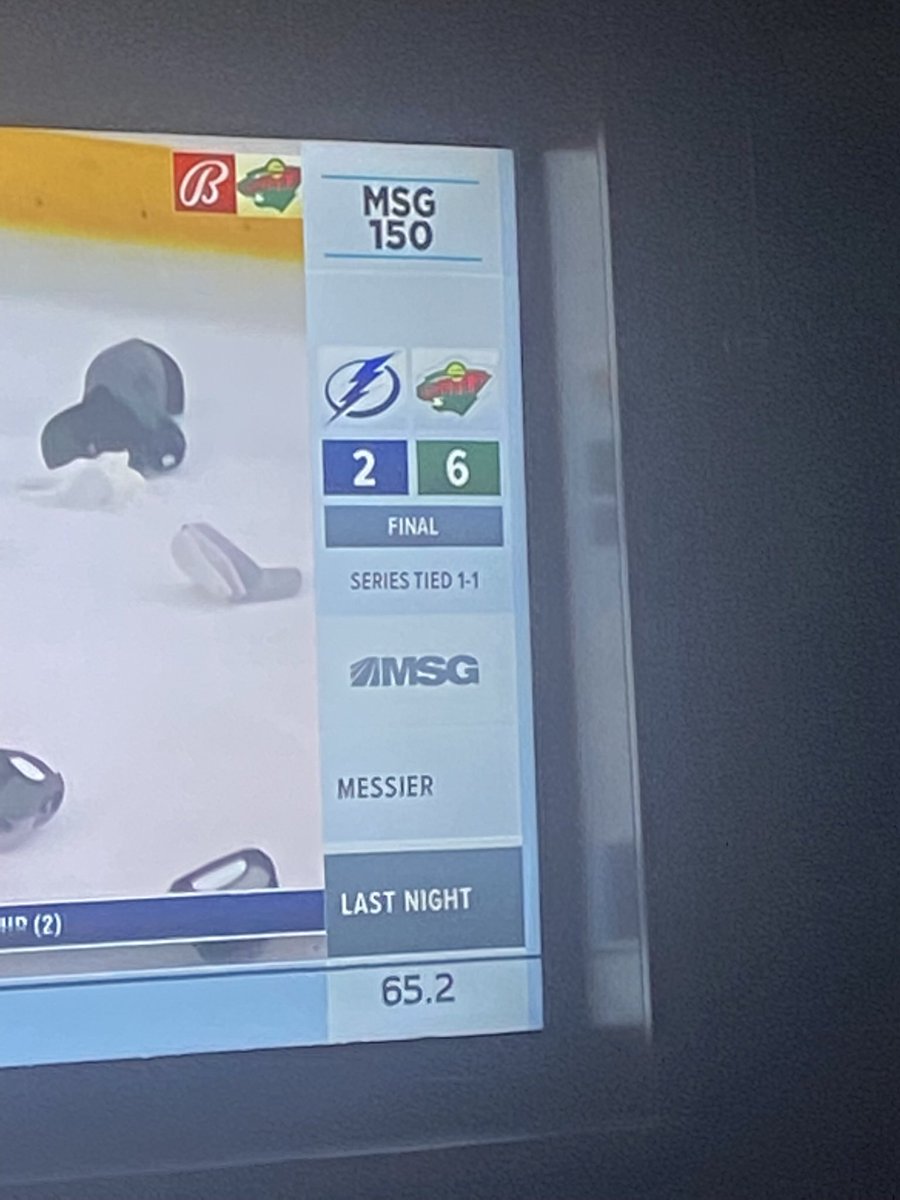 ethiele99's tweet photo. Come on @MSGNetworks, you had one job. #DoBetter https://t.co/4OS20HaitF