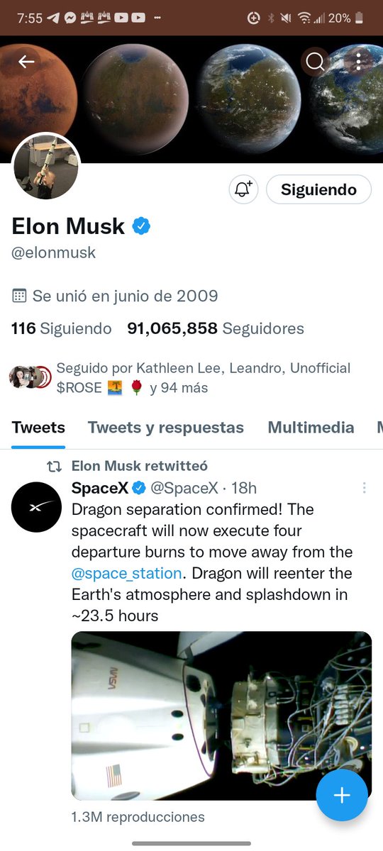 AngeloGrim4's tweet photo. @elonmusk Elon Musk has a little bit the Friends only 116 and 91,065,858 millions the fallowing https://t.co/BzsaBpTmDR