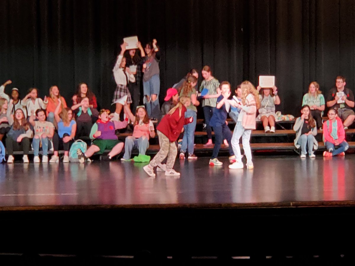 romeoschools's tweet photo. What a wonderful performance tonight from the RMS Drama Club! Over 60 students were involved in the one act play School Daze. You can still catch the performance tomorrow night at 6:30 pm. #BeRomeo https://t.co/n8ii9d9GkA