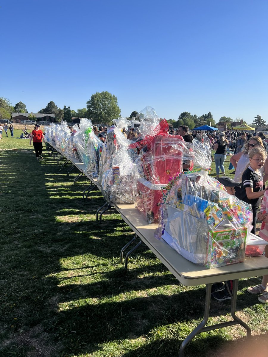 Long standing tradition at Hubert Humphrey! Basket night! Look at this community!