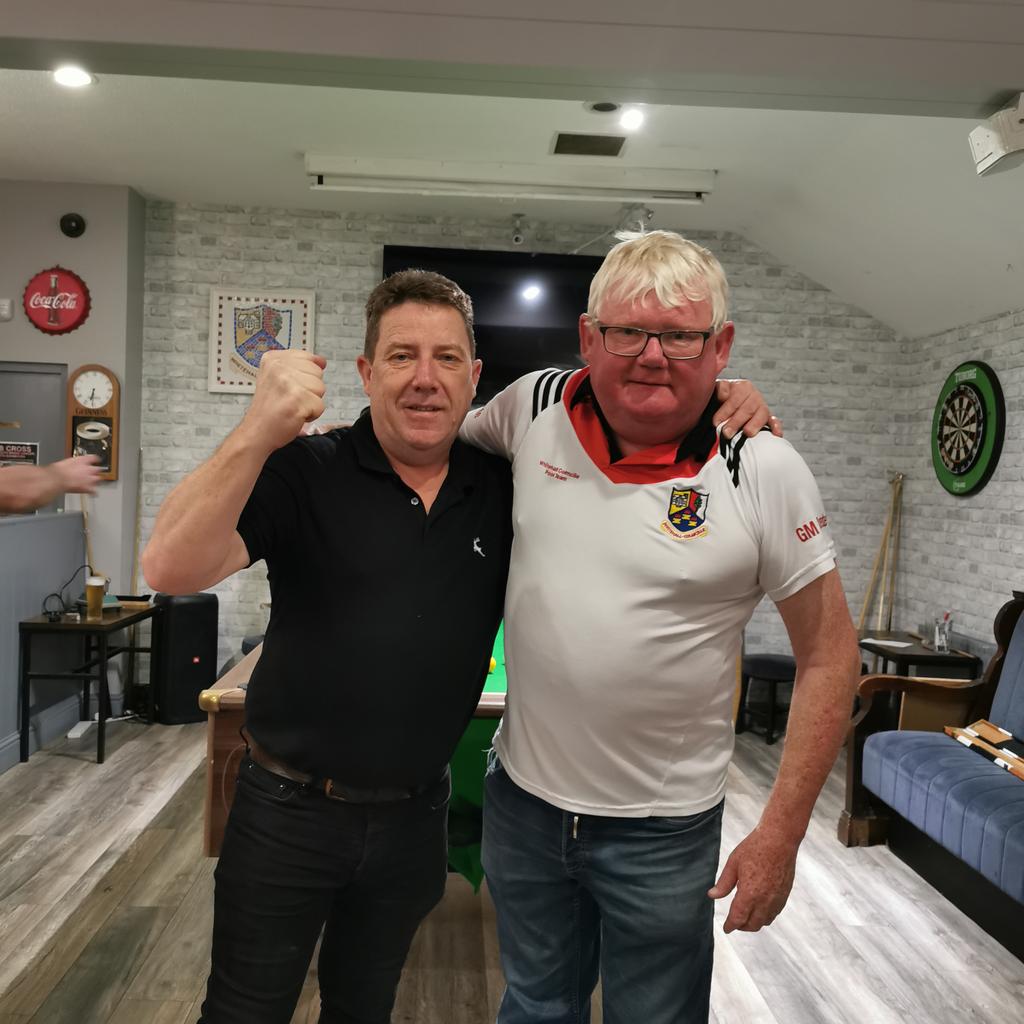 NubbyK's tweet image. @WColmcille congratulations to Alan Tyrell for tonight. Our first ever year in the competition and we were asked to host a singles semi finals. Good luck to him in the final 19th May and hoping that our doubles team does the same Tuesday night