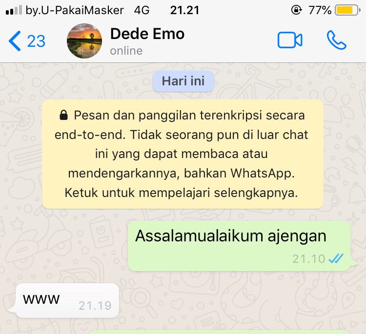 <a href="/falla_adinda/">FALLA 🎀</a> Ini lebih absurd mbak, kirain apaan www, ternyata waalaikumsalam warahmatullahi wabarakatuh