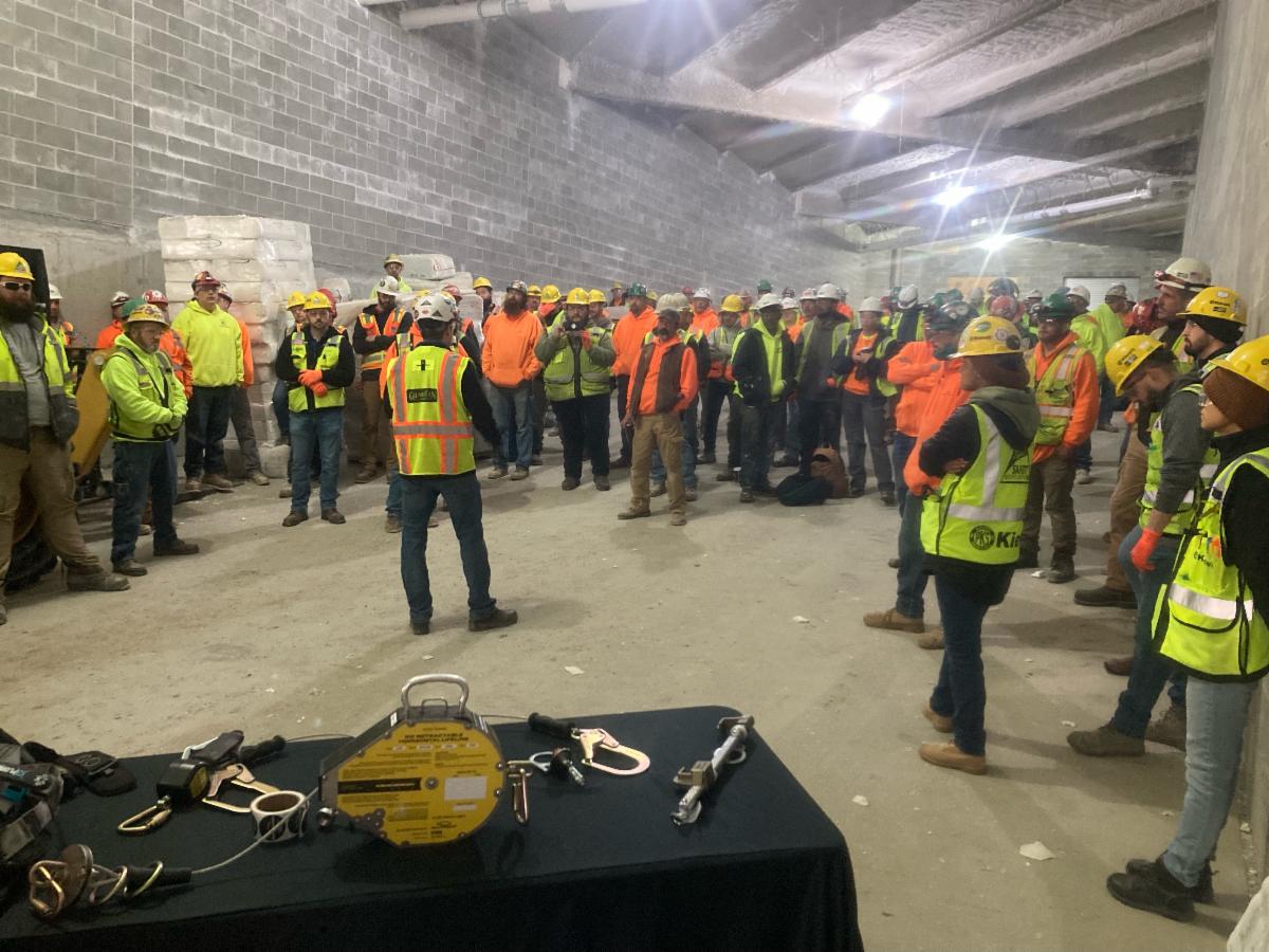 pmg_safety's tweet photo. As we near the end of the week, the PMG team is honored to be part of the National Stand-Down to Prevent Falls in Construction.   Day 4 with a few hundred more workers trained!!

#StandDown4Safety #heightsafetysimplified #360degreeheightsafety #safetyprofessionals #fallprotectio https://t.co/rZ9737W5ip
