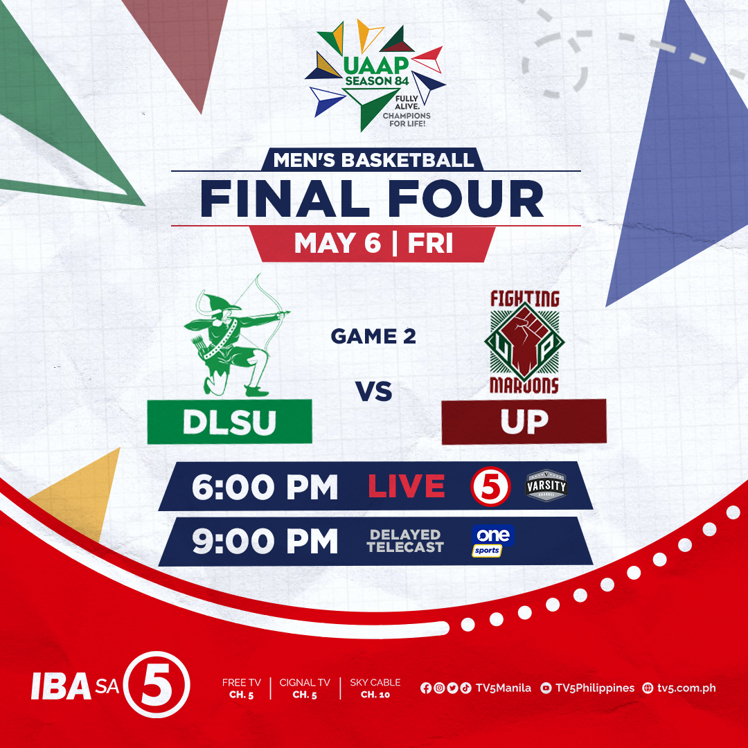 The UAAP on Twitter "One UAAPSeason84 Men's Basketball game today at