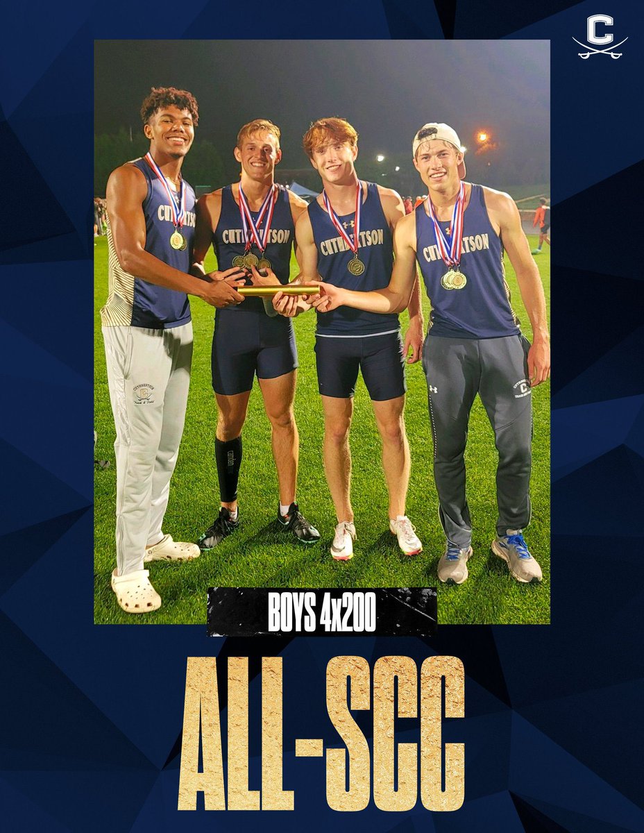 Congratulations to the boys 4x200 for earning a spot on the ALL SCC team!!! #wintheday