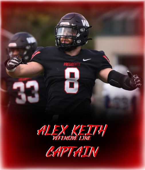WJFootball's tweet photo. Congratulations to Alex Keith for being named captain of the 2022 W&amp;J Presidents. https://t.co/V1IvIJRbss