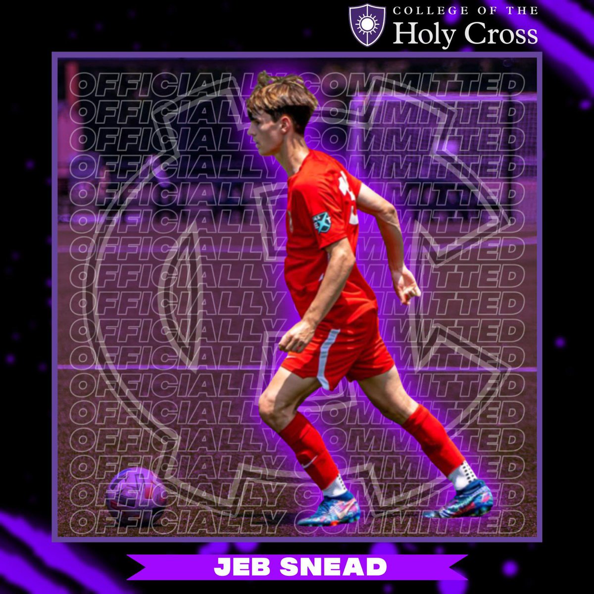 JebSnead's tweet photo. So thankful for the opportunity to play Division 1 Mens Soccer. Ready for what’s next. 💜✝️⚔️ https://t.co/6agpRzwbTU