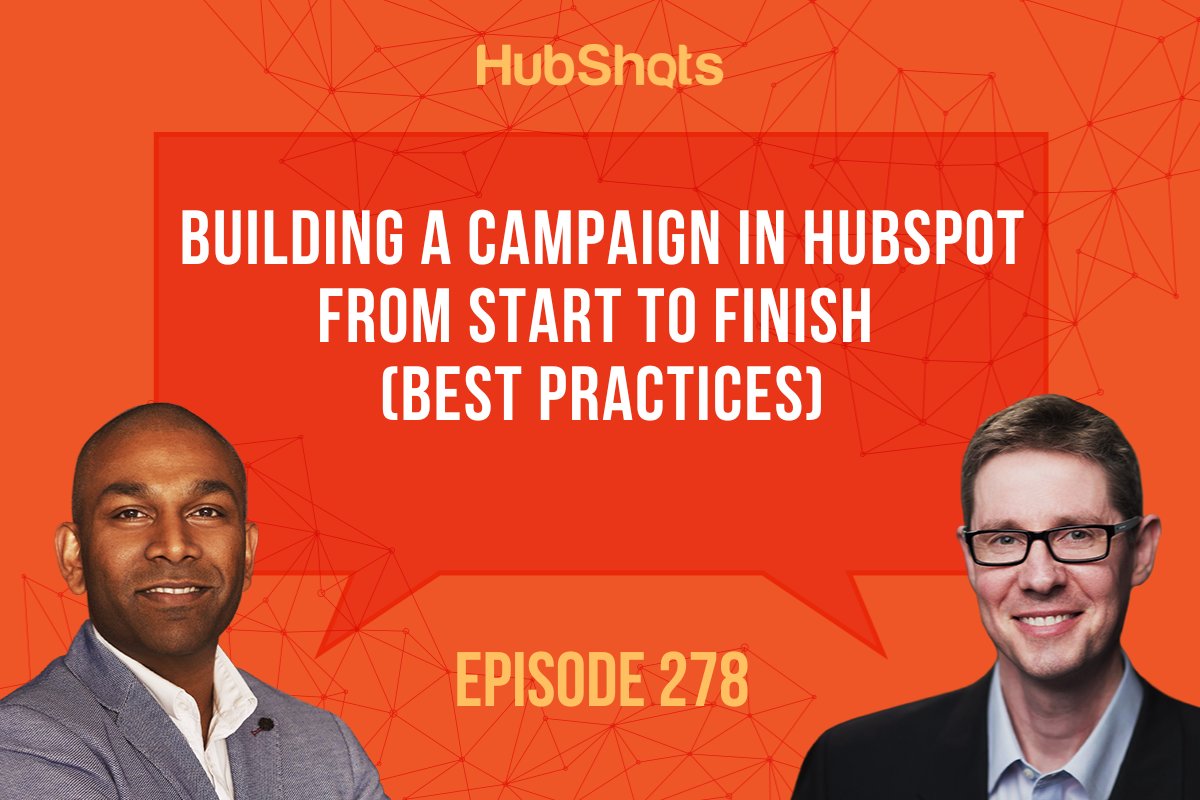 HubShots's tweet image. HubShots Episode 278 is now live! 📻

In this episode, Craig and Ian dive into the best practices in building a campaign in HubSpot from lists, landing pages to emails and more!

Full show notes available at: hubs.ly/Q019GH0h0

#HubShots #HubSpot #Marketing