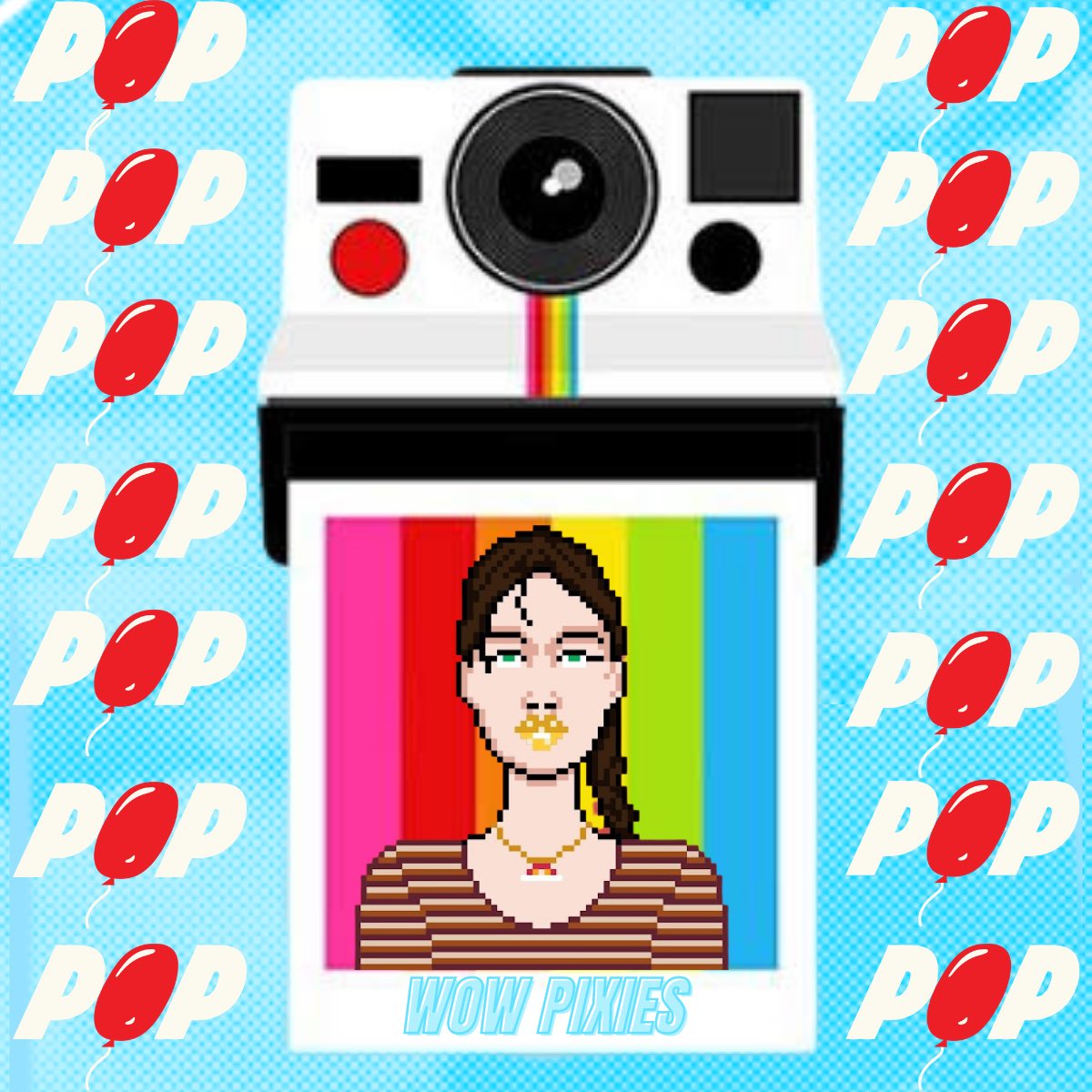 My Pixie’s fave brand is Polaroid because she loves to capture the moment 🎈 📷 #pixiepop <a href="/WoWPixiesNFT/">PIXIES WORLD 🧚‍♀️ MINTING NOW</a> @CPGclub