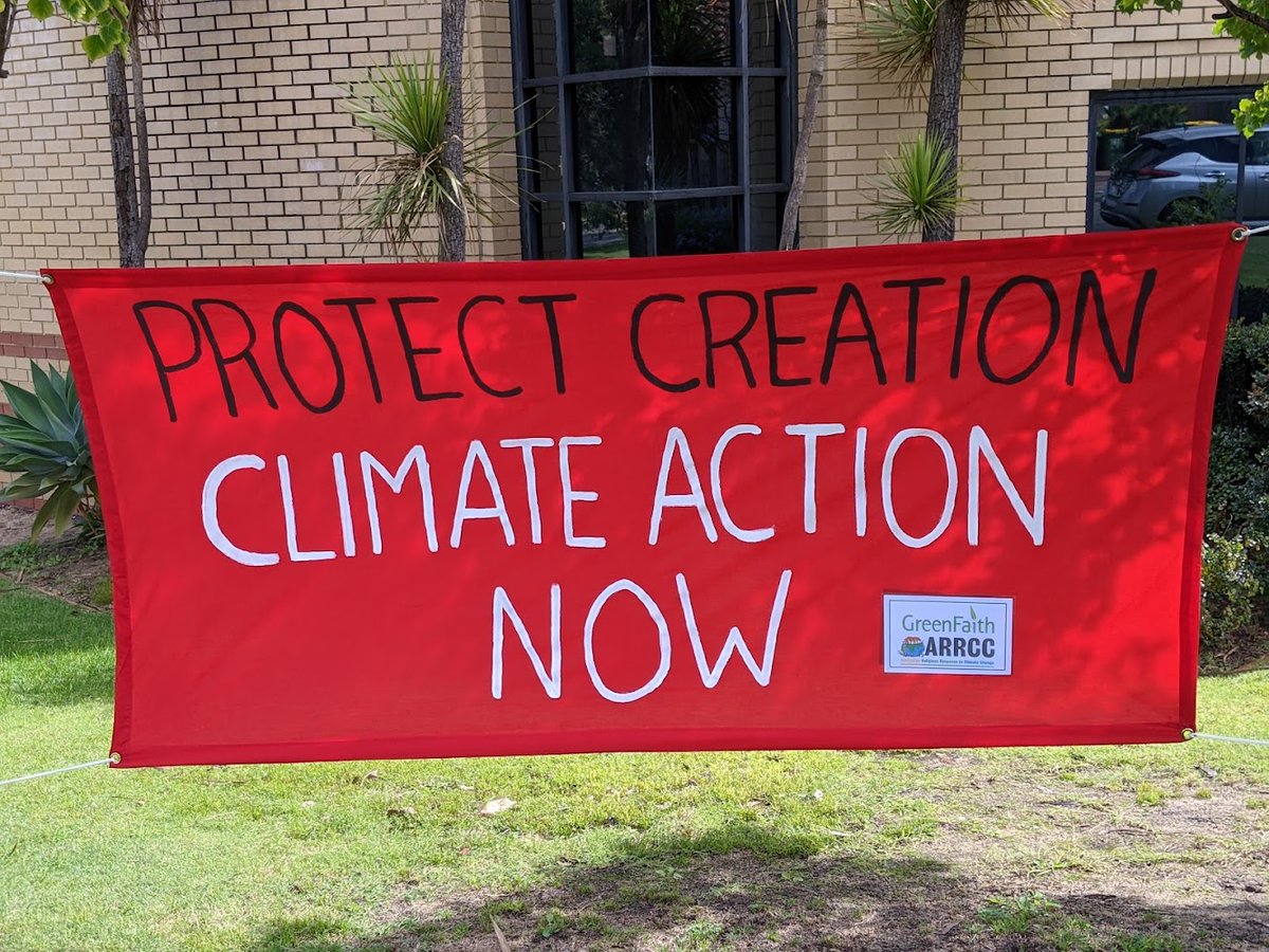 We have two banners up now in Curtin (WA)! Our team in WA also recently organised a climate and health forum with <a href="/DocsEnvAus/">Doctors for the Environment Australia</a>. Catch up here ICYMI youtu.be/aQfBAy95qQw
#FaithVoices4Climate 
#ForHealthsSake
<a href="/TogetherWeCanOz/">Together We Can Australia 🌏</a>