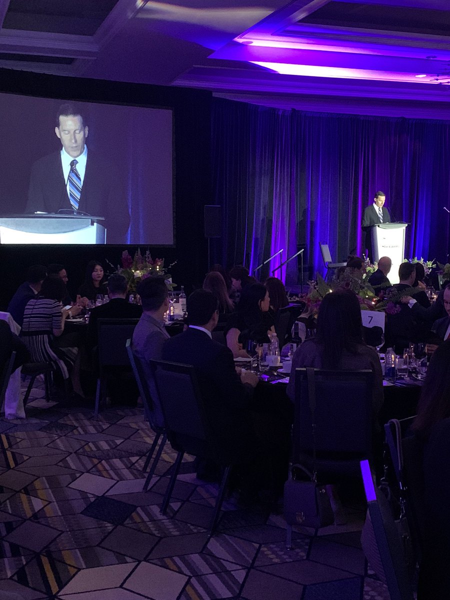 1059TheRegion's tweet photo. Our own @JimLangSports up past his bedtime & on hosting duties @myRichmondHill #rhbot Richmond Hill Board of Trade Business Achievement Awards. https://t.co/rHE08ZuthU