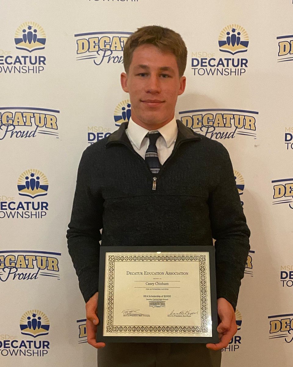Proud of you Casey! Congratulations on receiving a scholarship from the Decatur Education Association! #decaturproud