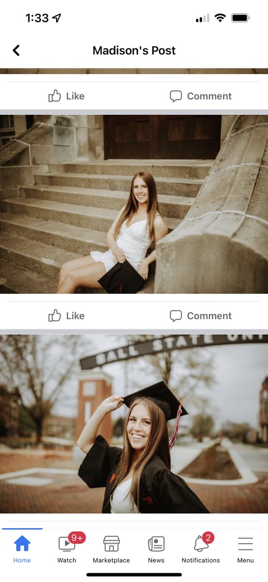 Madison Heller graduates from Ball State