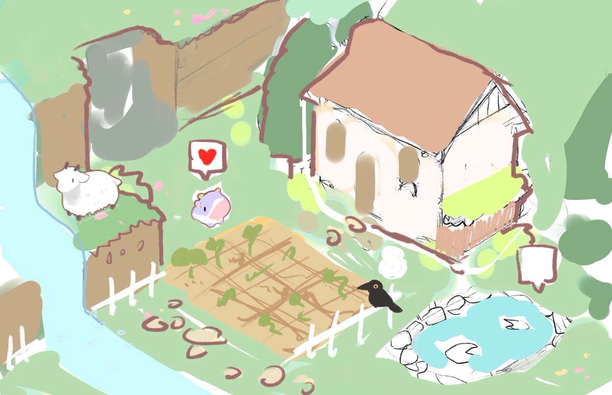 With less than 24 hrs left in our Kickstarter we thought we'd share with you guys a relic...

This was the very first drawing Lily did when she decided she wanted to make a game with the PuffPals 🥹💞✨