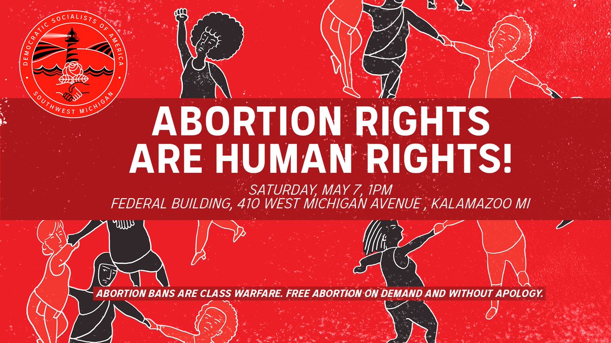 SWMIDSA's tweet photo. LOCATION CHANGE: Federal Building, 410 W. Michigan Ave.

Bring signs for you and a friend.
Bring your voice.
Bring your ANGER.
Demand free abortion on demand and without apology. https://t.co/7OYIRXwyXG