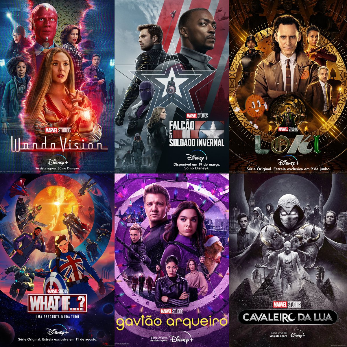 almanaquedisney's tweet photo. Hora de escolher! 👀 Para vocês, como fica o ranking de séries do Marvel Studios no Disney Plus, da melhor para a pior? https://t.co/rFxg5XzxAJ