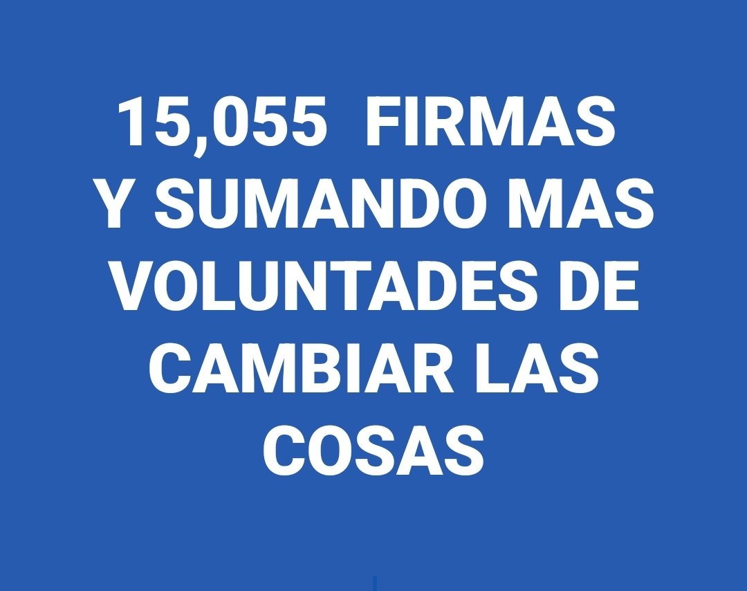 Firmas de los que se quieren hacer respetar.