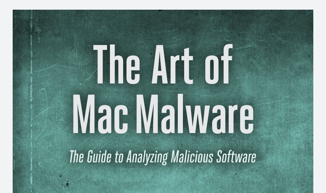 JWilsonSecurity's tweet photo. Yessss. Excited to spend the tiny little bit of free time I have diving into this beaut!
https://t.co/IK9ramRvxB
#macmalware #malwareanalysis https://t.co/6gy1Ponsfa