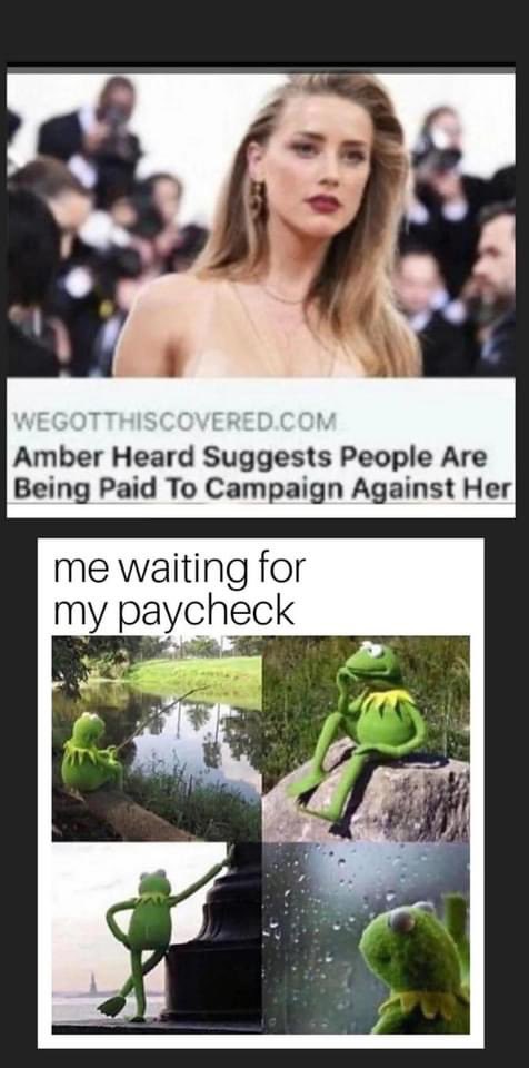 StrlngGry's tweet photo. @realamberheard  
Where’s my check then?  😂
No ma’am no one needs to pay me to see the lies you’ve been telling everyone for years. 
#JusticeForJohnny https://t.co/IDcjwhe0jw