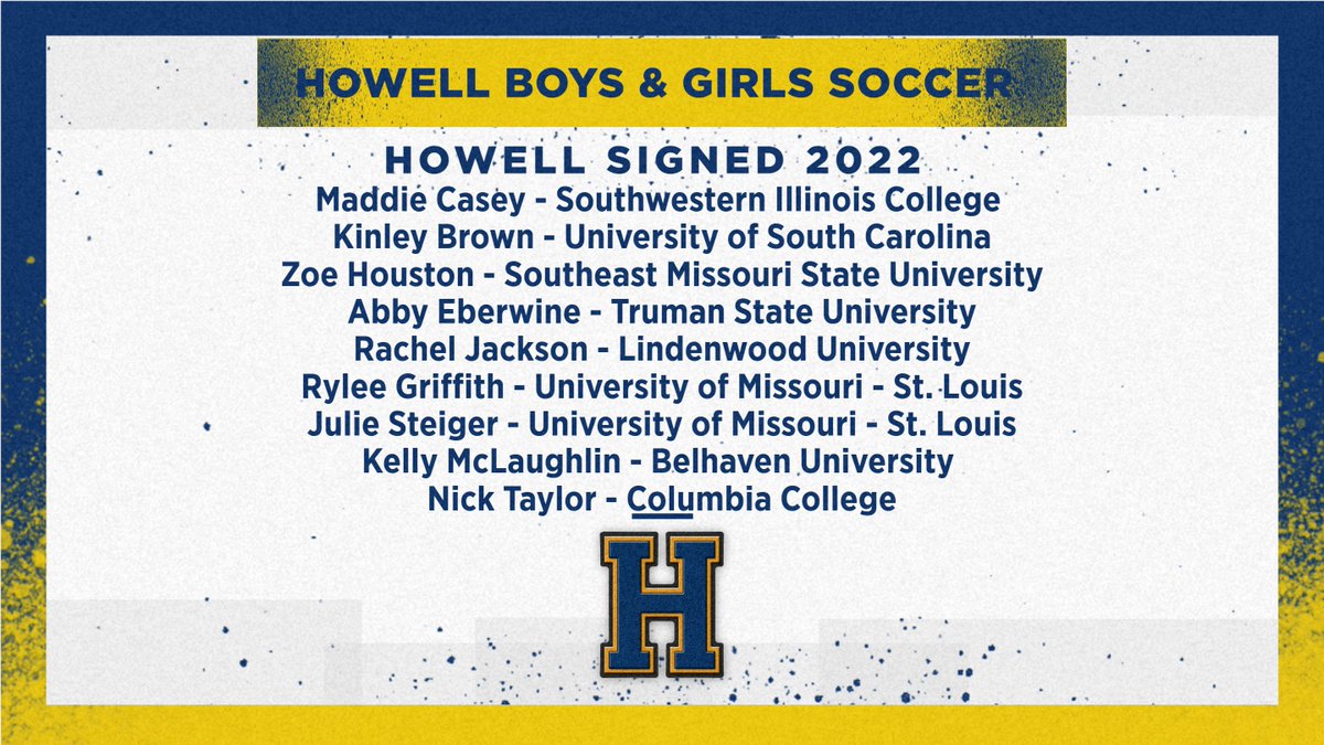 FHVikings's tweet photo. Congrats to our Howell soccer student-athletes that will further their education and soccer at the college level! @howellsoccer @DemoVikingSocr #HowellSigned22 https://t.co/6lDWN5CkBY