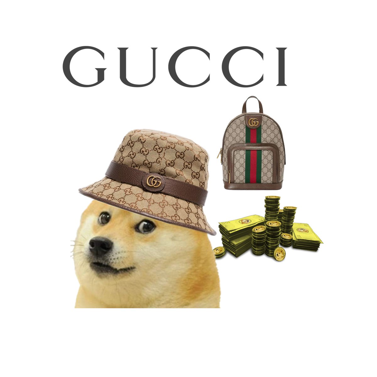 Gucci is going to accept #Dogecoin as a payment method. 🐕❤️ $DOGE is going to hit $1 🔜🚀 To the moon! 🛍🤩