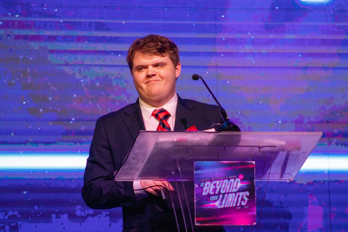 BPAconnect's tweet photo. More scenes from Wednesday's Opening General Session. Photos by Gytana Vargas, BPA Post-secondary member and National Leadership Conference photography intern. #BPANLC2022 #BPAAllDay https://t.co/6c3RytxYpz