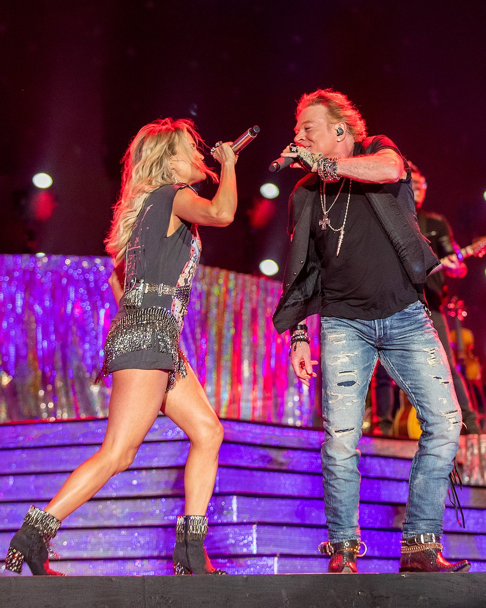 CMT's tweet photo. .@carrieunderwood and Axl Rose: the duo we didn't know we needed! 🤩 https://t.co/881tXwbrfp